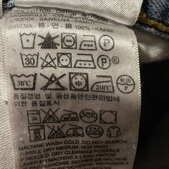 Levi's Blue Jeans 505 Denim Regular Fit Straight Leg Men's 36‎ X 30 - Picture 7 of 8